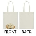 thumbnail image 3 of WIRESTER 14.17 x 12.2 inches Cotton Tote Bag Reusable Grocery Shopping Cloth Bags - Animal Cream Labrador Retriever Dog, 3 of 7