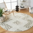 thumbnail image 2 of SAFAVIEH Vermont Winthrop Chevron Area Rug, Ivory/Green, 6' x 6' Round, 2 of 8