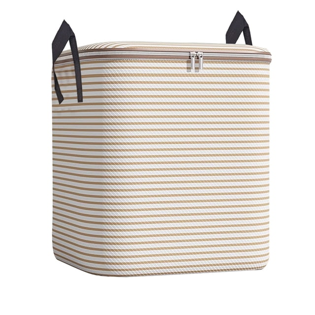 Houndstooth Storage Bag Large Capacity Folding Clothes Portable Wardrobe Sorting Clothes Storage Box with Reinforced Handle Zipper for Home Comforters Pillow Blanket Bedding Quilt , Storage Box *1