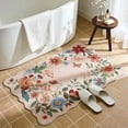 thumbnail image 4 of Moynesa 2'x3' Floral Rugs for Entryway, Scalloped Washable Kitchen Rugs Ultra-Thin Soft, Non Slip Indoor Door Mat Stain Resistant Boho Small Rug Low-Pile Throw Rug for Bathroom Bedroom, Light Pink, 4 of 10