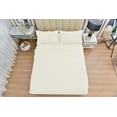 thumbnail image 5 of 6 Piece Rayon Made From Bamboo Sheet Set by OKAO - Silky Soft - Wrinkle Free - Deep Pockets-Softer and Stronger Than Cotton - 1 Fitted Sheet, 1 Flat, 4 Pillowcases King, Ivory, 5 of 5