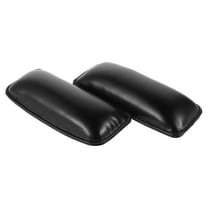 Tineasur 2Pcs Black Leather Car Knee Cushion for Car Seat Extender Leg Support