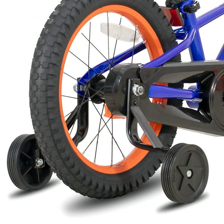 JOYSTAR 20 Inch Kid s Bike 7 10 Years Old Training Wheels Adjustable Height Blue Walmart