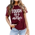 thumbnail image 3 of Fiudx Camisetas para Mujer Tops con Estampado de Moda para Mujer, Blusa de Manga Corta, Camisetas Divertidas con Cuello Redondo, 3 of 3