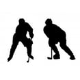 thumbnail image 2 of Illustration Playing Ice Hockey Wall Decal by Wallmonkeys Peel and Stick Graphic (36 in W x 26 in H) WM16777, 2 of 4