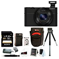 Sony Cyber-shot DSC-RX100 Digital Camera (Black) with 32GB Deluxe Accessory