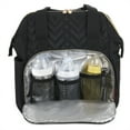 thumbnail image 2 of Fisher-Price Multi-Pocket Diaper Bag with Changing Pad, Midnight Black, 2 of 7