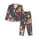 thumbnail image 1 of Balery Mushrooms Snails Butterflies Conjunto de Pijama con Estampado para Mujer, Conjunto de Dos Piezas con Manga Larga, Ropa de Dormir Suave con Bolsillos, Pijamas Cómodos-XX-Large, 1 of 7