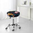 thumbnail image 7 of Naloa Spaceships and Stars Round Bar Stool Cushion Cover 12-14 inch, Fits Kitchen, Office, Restaurant Chairs - 14 inch, 7 of 7