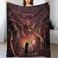 thumbnail image 5 of Horror Blanket Movie Flannel Throw Blankets Soft Pile Cozy Plush Throw Blanket for All Seasons, 3D Printed Warm Blanket for Sofa Beds Home Decor, 5 of 10