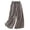 Grey, variant on Women's Embroidered Wide Leg Pants, Cotton Linen Cropped Trousers with Elastic Drawstring Waist, Comfortable Breathable Summer Lounge Pants for Women Beige L