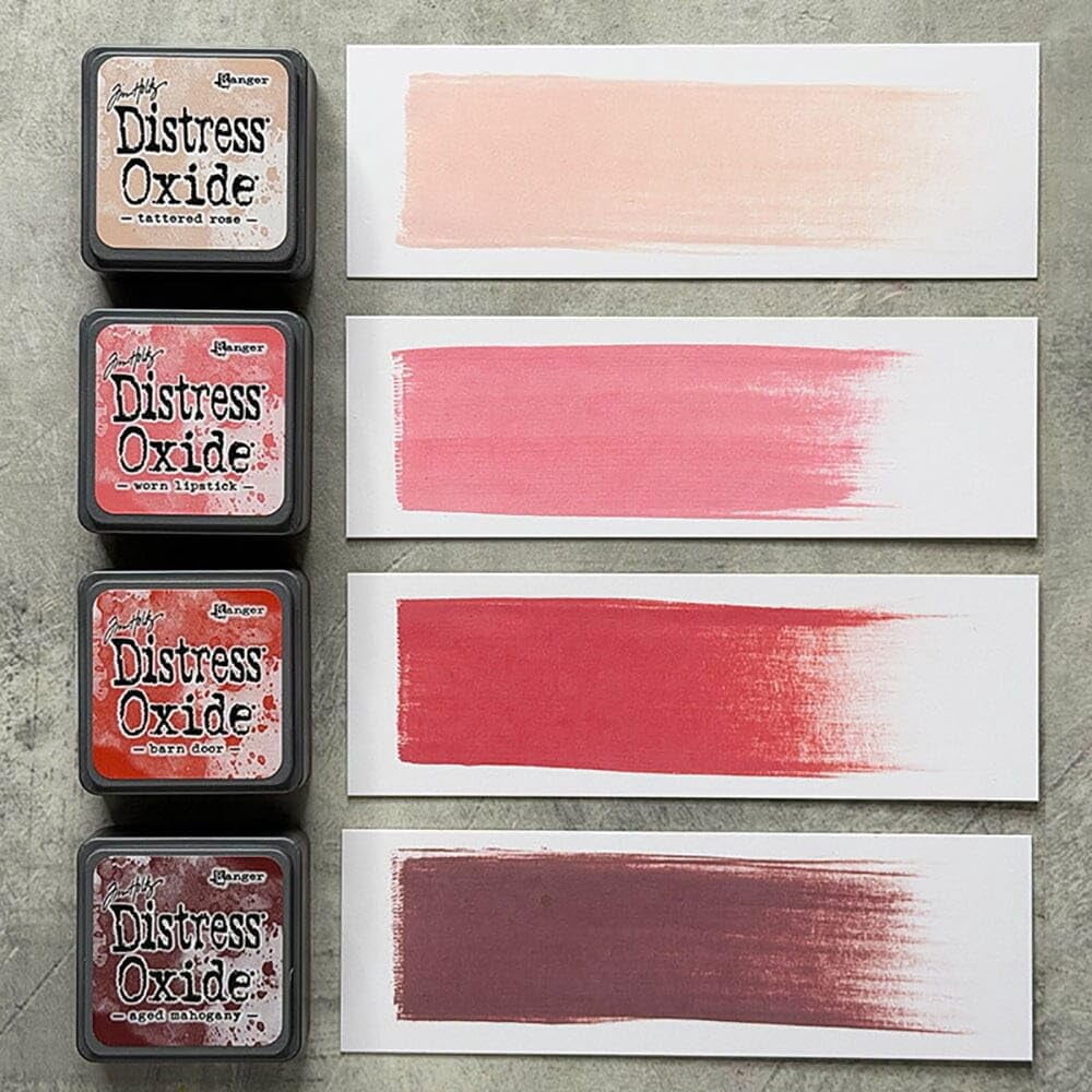Mini Distress Oxide Pad Bundle - Ranger Tim Holtz Mini Distress Oxide Pad Sets #13, #14, #15, #16, #17, #18 with Trebbies Detail Stick