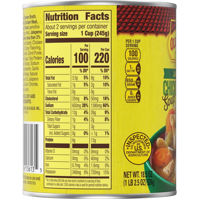 Old El Paso Chicken Noodle Soup with Jalapeno, Ready to Serve