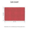 thumbnail image 2 of Rocae Red Polka Dot Printed Heat Resistant Place Mats,Classic Hemstitch Cloth Fabric Placemats Imitation Linen Place Mat Table Mats 18x12 inch, 2 of 5