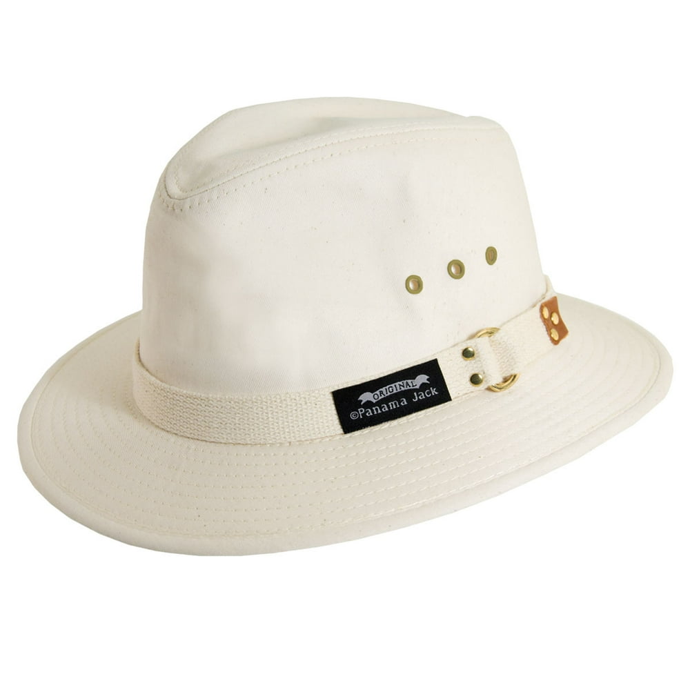 Panama Jack Panama Jack Men's Original Canvas Safari Sun Hat, 2 1/2