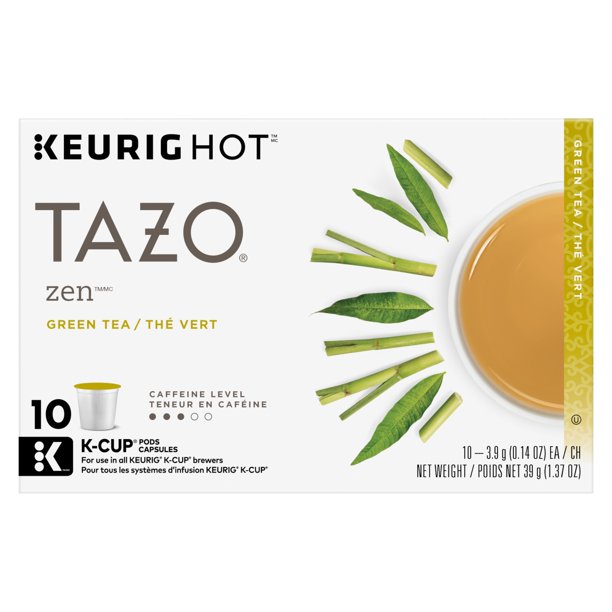 Tazo, Zen Green Tea KCups, Tea Pods, 10 Ct
