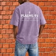 thumbnail image 4 of Christian Graphic Shirts for Men Vintage Acid Wash Oversized Tshirts Faith Cross Print Short Sleeve Casual Streetwear Summer Tops, 4 of 7