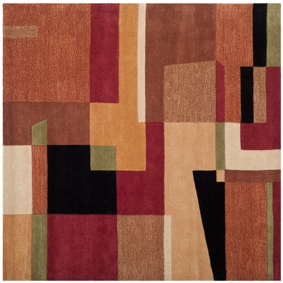 SAFAVIEH Rodeo Drive Phillis Abstract Wool Area Rug, Multi, 6' x 9'