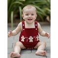 thumbnail image 6 of Rovasas Baby Christmas Romper Overalls Tree Letter Embroidery Jumpsuit, 6 of 9