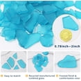 thumbnail image 4 of Sinkoo Sea Glass for Crafts 16oz Blue Seaglass Pieces Decor Flat Frosted Vase Filler Beach Wedding Party Decor Home Aquarium DIY Art Craft Supplies(Ocean Blue), 4 of 8