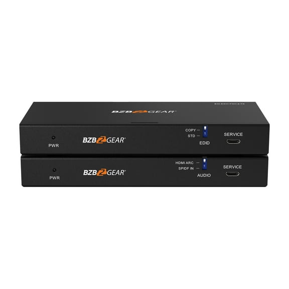 BZBGEAR 4K UHD HDMI HDBaseT Extender with IR/ARC/PoC/RS-232 and Audio Embedding/De-embedding up to 230ft