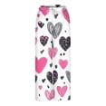 thumbnail image 4 of Tnhcen Women's Heart Print Flannel Pajama Pants Elastic Waist Sleepwear Winter Warm Lounge Pants with Pockets Soft Fleece Drawstring Bottoms Gift Sleepwear, 4 of 4