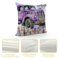 thumbnail image 4 of RUIYC Spring Truck Throw Pillow Covers Lavender Striped Rose French Romantic cottagecore Vintage Purple Decor Bedroom Sofa Patio Living Room Cushion Pillowcases, 4 of 5