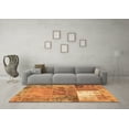 thumbnail image 3 of Ahgly Company Indoor Rectangle Patchwork Brown Transitional Area Rugs, 2' x 5', 3 of 4