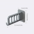 thumbnail image 3 of Cqxid Rack Under $5 Multi Functional Folding Sticky Hook Seamless Sticker Plastic Hanger Hook Wall Mounted Clothes Storage Hanger, 3 of 5
