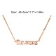 thumbnail image 3 of Collar de amistad sweethay oro rosa signo del zodiaco Acuario, 3 of 6