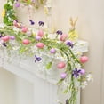 thumbnail image 4 of JEWLALO Easter Egg Garland for Front Door, 59 Inch Pastel Easter Egg Hanging Decor with Faux Eucalyptus, Spring Home Decor, Outdoor Indoor Hanging Spring Easter Ornament, 4 of 8