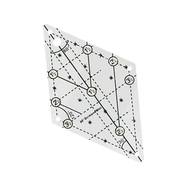 Folded Star Guide Stencil - 9x11 Inch Plastic Quilting Template For Patchwork & Sewing