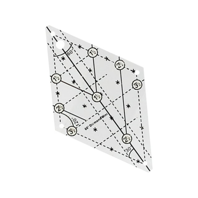 yuksok 60 Degree Diamond Quilting Template Quilting Templates Quilting Ruler Craft Small