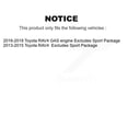 thumbnail image 2 of Transit Auto Front Rear Complete Suspension Shocks Strut and Coil Spring Mount Assemblies Kit for Car Toyota RAV4 Excludes Sport Package - Left Right Side (Driver Passenger) K78M-100168, 2 of 2