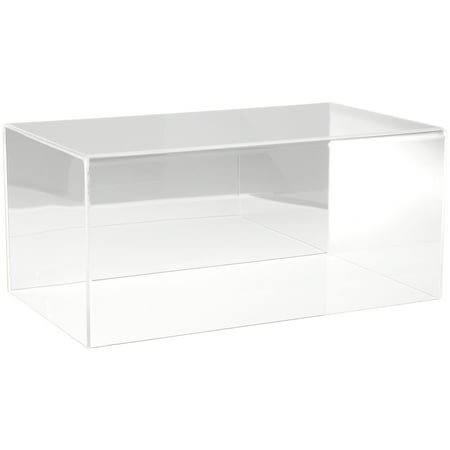 Plymor Clear Acrylic Display Case with No Base (Mirror Back), 20" W x 12" D x 9" H