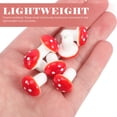 thumbnail image 4 of 100 piezas mini champiñones en miniatura falsos decoración de pasteles mini accesorios de jardín, 4 of 4