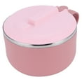 thumbnail image 3 of Tazón de fideos de arroz con tapa, 1200 ml, antiescaldamiento, térmico, para lonchera, utensilios de cocina (rosa), 3 of 14