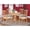 MultiColor, variant on 5 -Piece Antique Round Kitchen 36 in. Table and 4 Chairs with Faux Leather seat