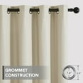 thumbnail image 6 of Deconovo Beige Grommet Blackout Curtains for Family Room, 52 x 84 Inch, 2 Panels, 6 of 8