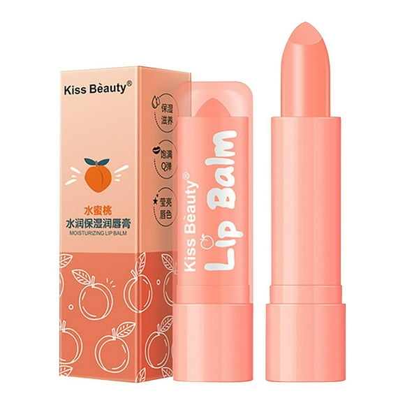 Bálsamo labial HUOGUO Peach, mascarilla hidratante para el cuidado de los labios, 3,5 g