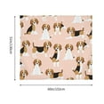 thumbnail image 5 of Bingfone Polyester Fabric Tapestry Beagle Dog On Brown Wall Hanging Tapestry,Daily Decorative Tapestry For Bedroom Living Room Dorm 60l X 51w Inches, 5 of 9