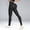 Black, variant on Women Summer Pants High Waist Seamless Textured Peach Hip Tight Sports Leggings Yoga Pants for Women Gray M