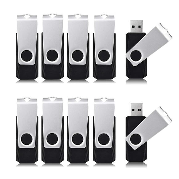 Aiibe 4GB Flash Drive Bulk USB Drives 4GB 50 Pack USB 2.0 Thumb Drives Memory Stick USB Flash Drive Multipack 4GB 50pcs, Black