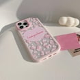 thumbnail image 4 of Pink Leopard Love Heart Letters Clear Soft  for iPhone Case (Pink,iPhone 13 Pro Max), 4 of 6