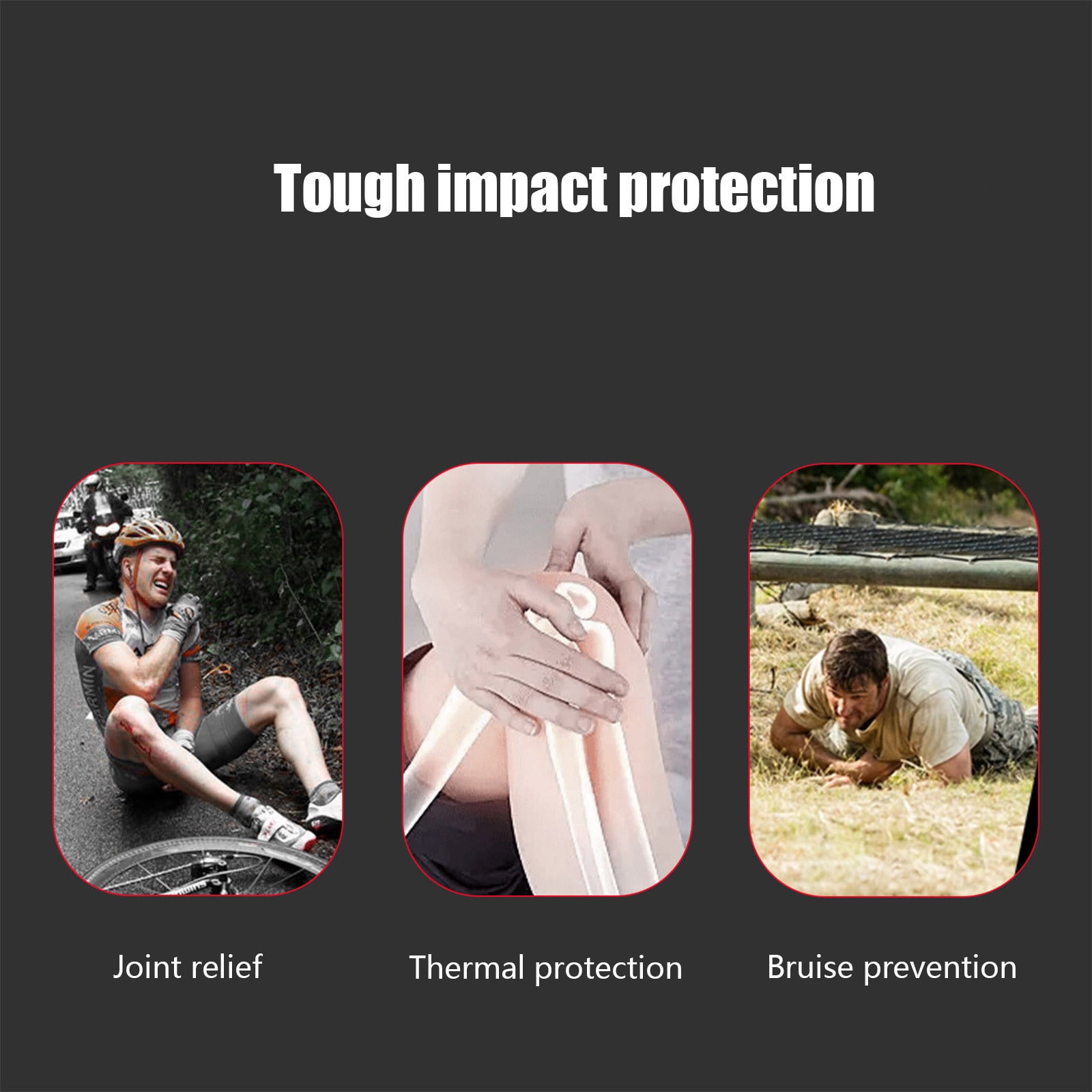 Ikohbadg Breathable Knee Elbow Protectors for Motorbikes Durable Fall Protection Joint Braces Comfortable Sports Abrasion Guards