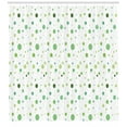 thumbnail image 3 of Ambesonne Vintage Shower Curtain, Green Toned Polka Dots, 69"Wx75"L, Green Fern Green, 3 of 3