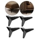 thumbnail image 2 of Juego de 4 patas triangulares de repuesto para muebles, sofás y mesas de centro, de alta resistencia. Negro 10cm, 2 of 9