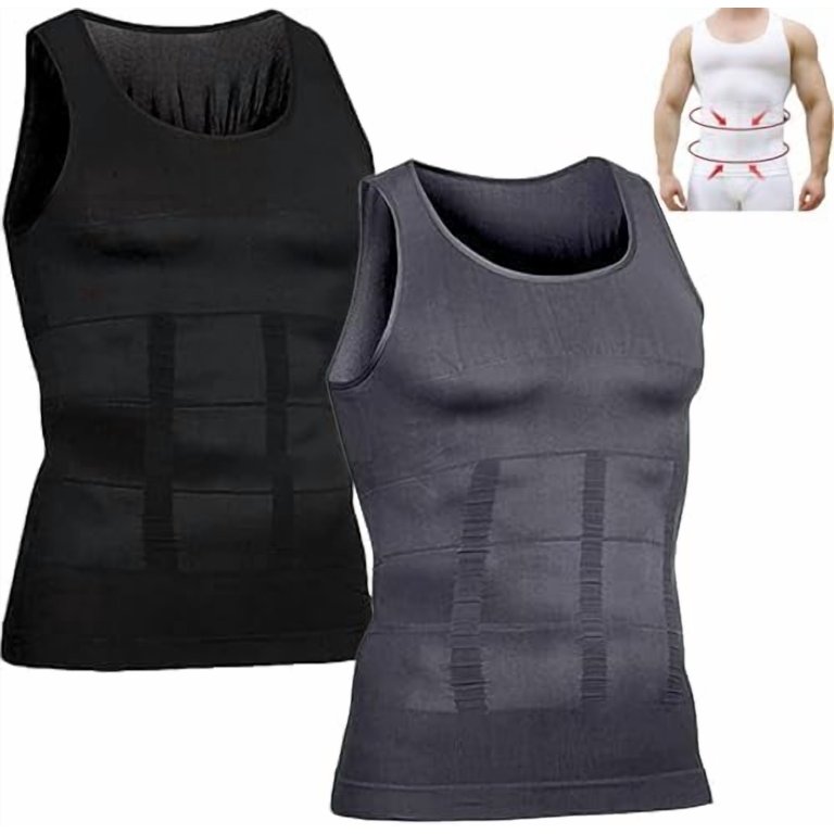 Men's Compression Tank Top Shirt (3-Pack) – Body Shaper Men's Compression Tank Top Shirt (3-Pack) – Body Shaper