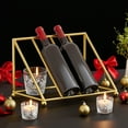 thumbnail image 3 of Shoreew Wine Bottle Rack Iron Inclined Display Holder for 4-5 Bottles Modern Minimalist Wine Organizer for Entryway Bar Cabinet Decor, 3 of 6