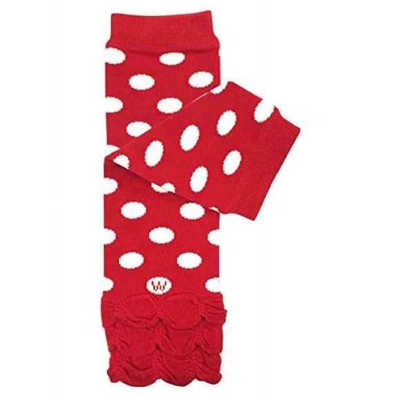ALLYDREW Stripes, Polka Dots & Chevron Baby Leg Warmer & Toddler Leg Warmer for Boys & Girls, Red